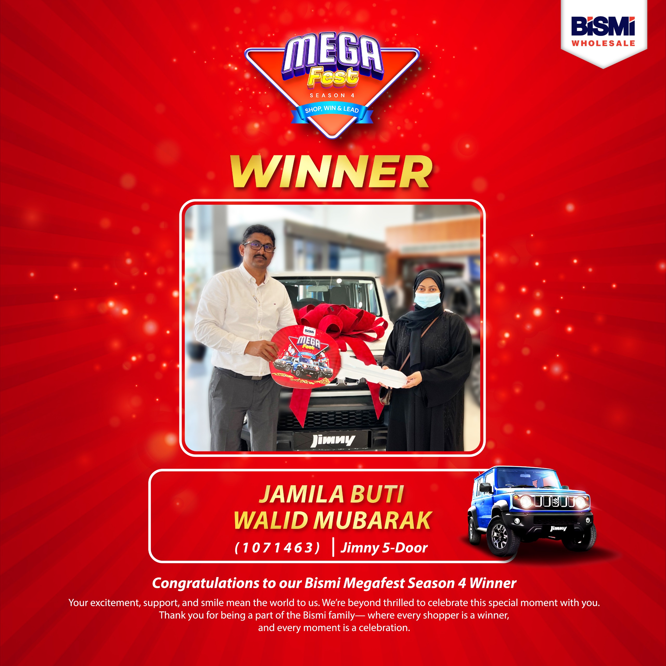 bismi wholesale mega fest season 4 winner 2